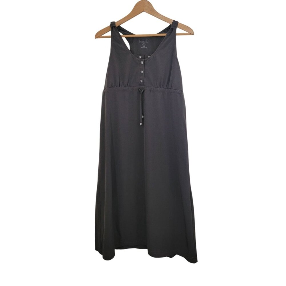 ATHLETA Chocolate Brown Featherweight Tank Sleeveless Tank Dress Women's Sz 8T